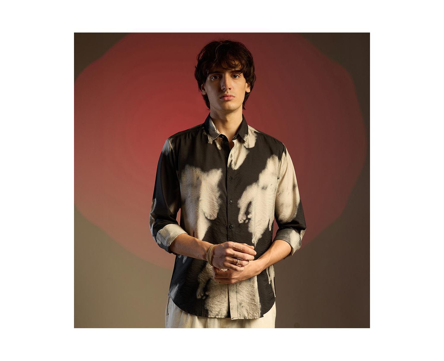 Men's Contrast Dab Shirt