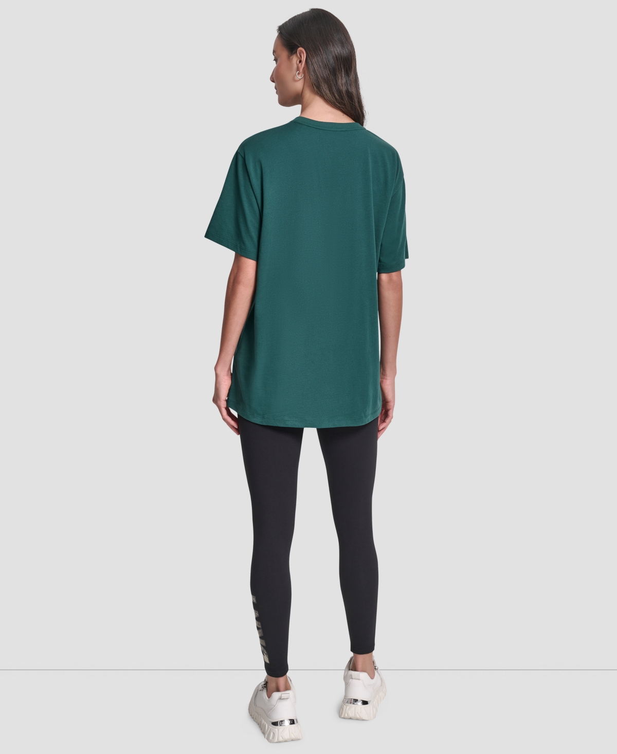 Dkny Women's Oversized Short Sleeve Tunic T-shirt In Green