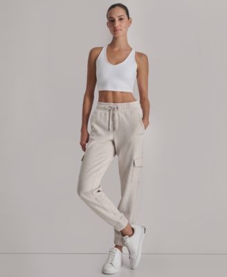 Women's Studded-Logo Cargo Joggers