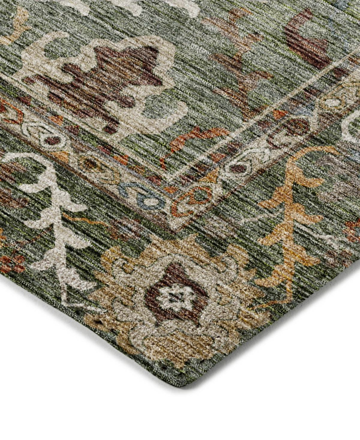 Dalyn Silk Road Washable Sr8 2'3"x7'6" Runner Area Rug In Green