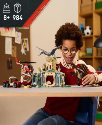 Jurassic World Spinosaurus Quetzalcoatlus Air Mission Toy 76976, 984 Pieces