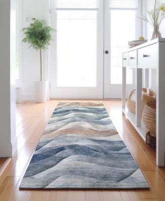 Pacifica Washable PA3 2'3"x7'6" Runner Area Rug