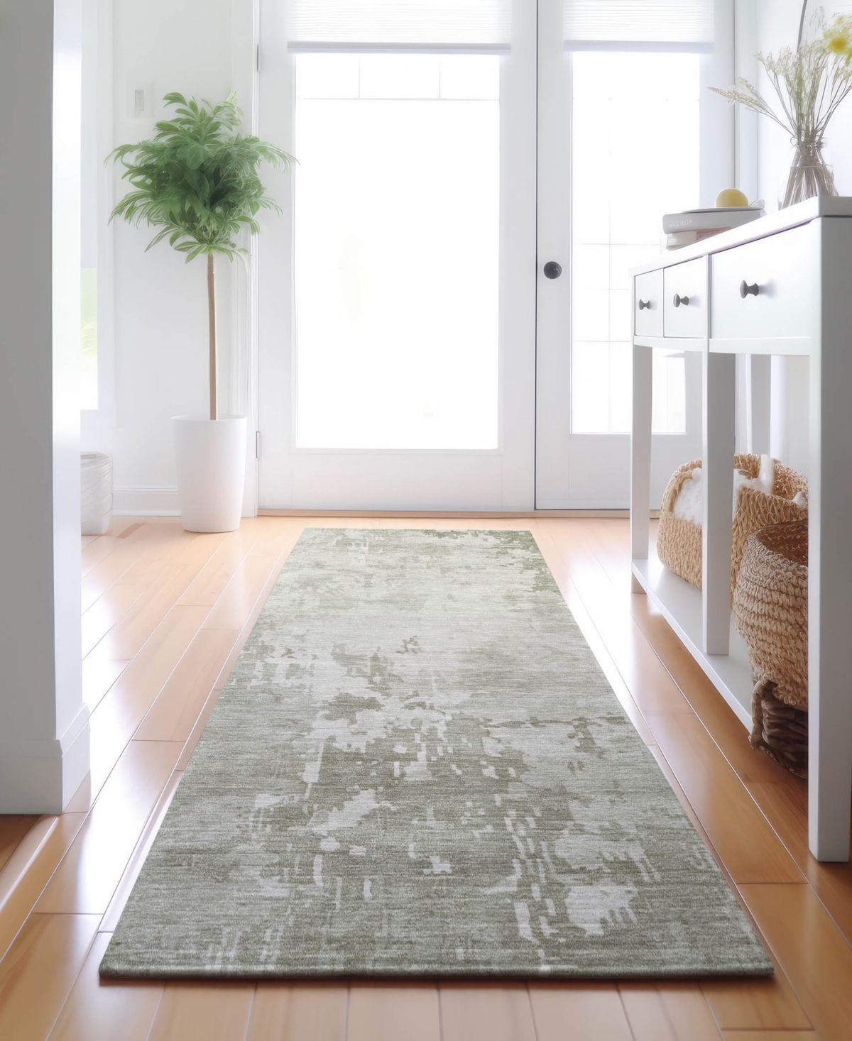 Dalyn Pacifica Pa11 2'3"x7'6" Runner Area Rug In Gray