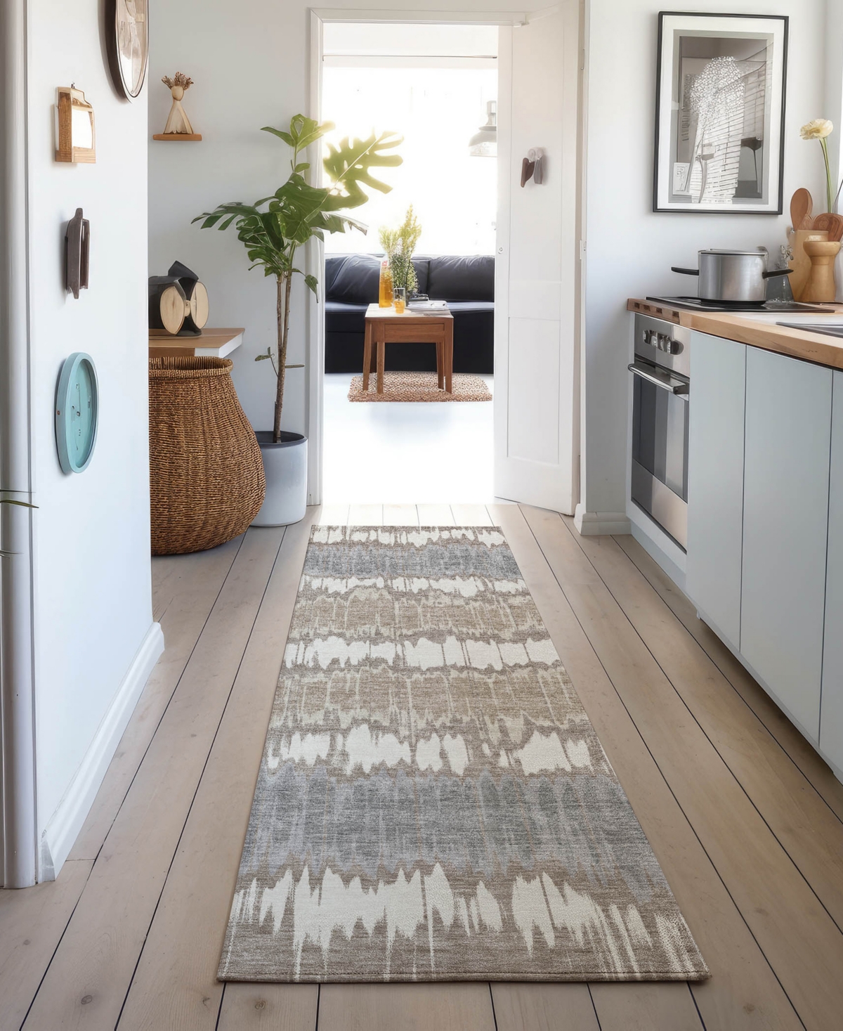 Dalyn Neo No9 2'3"x7'6" Runner Area Rug In Gray