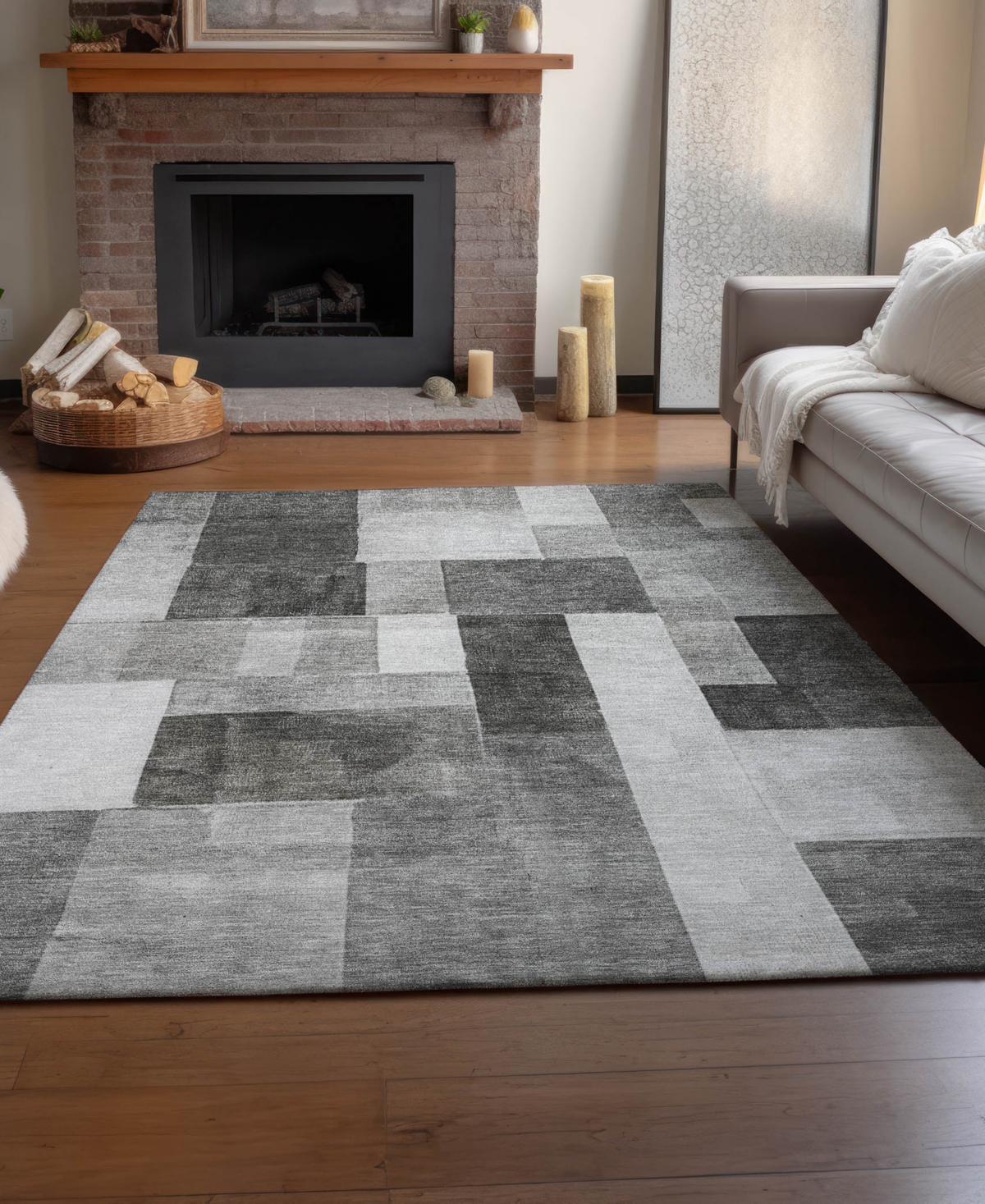 Dalyn Neo No15 3'x5' Area Rug In Gray