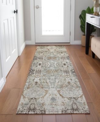 Karaj Washable KJ9 2'3"x7'6" Runner Area Rug