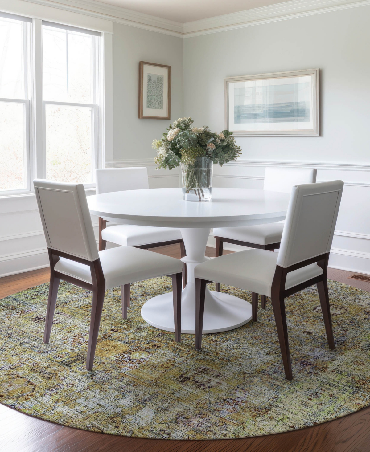 Dalyn Karaj Kj1 8'x8' Round Area Rug In Multi