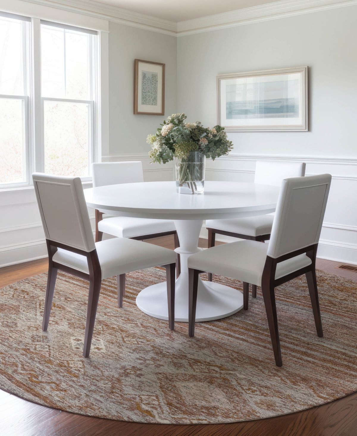 Dalyn Karaj Kj4 8'x8' Round Area Rug In Multi
