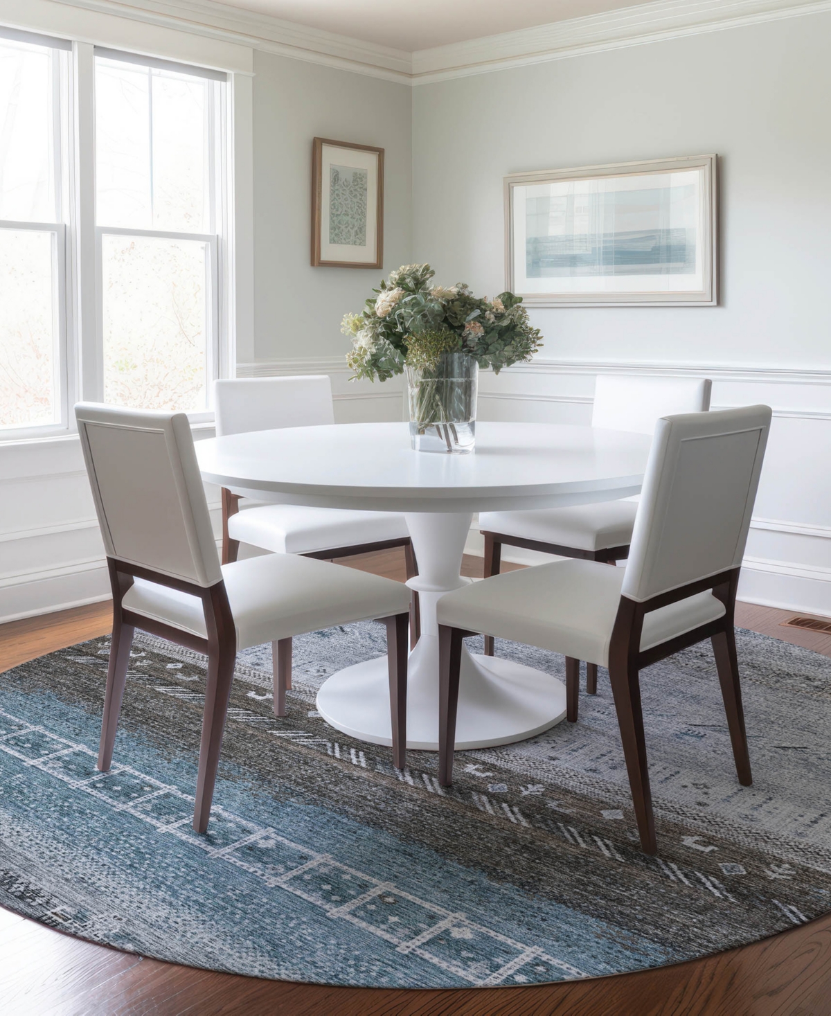 Dalyn Karaj Kj7 8'x8' Round Area Rug In Multi