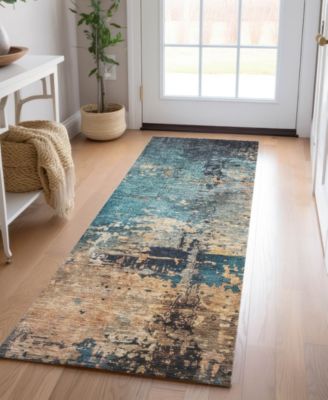 Nouveau Washable NV14 2'3"x7'6" Runner Area Rug