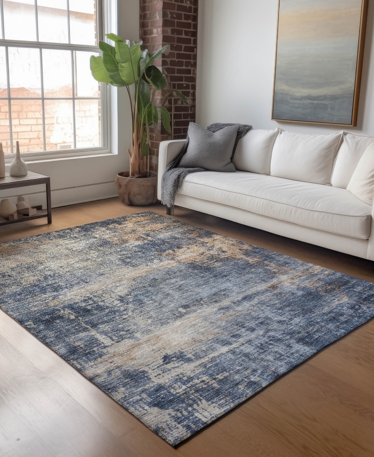 Dalyn Nouveau Nv25 8'x10' Area Rug In Blue