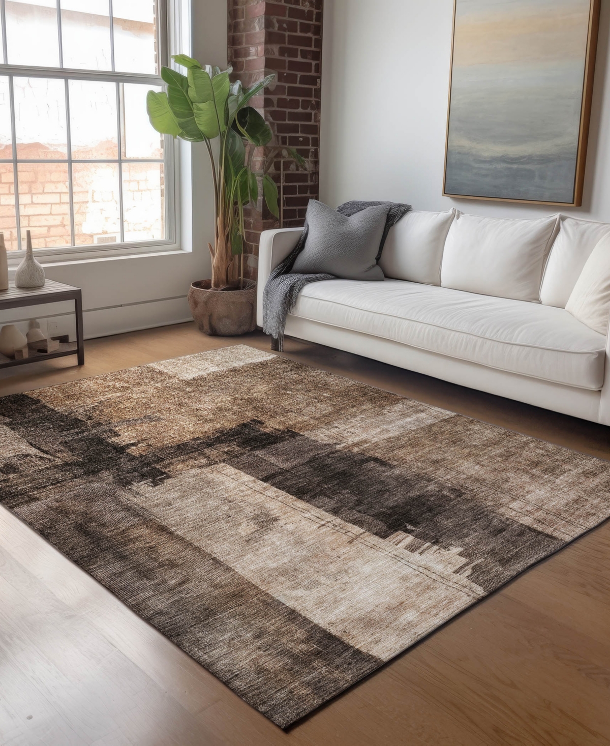 Dalyn Nouveau Nv10 9'x12' Area Rug In Brown