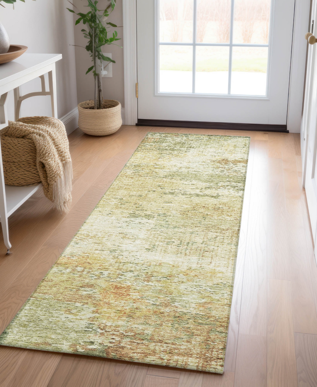 Dalyn Solace Sl5 2'3"x7'6" Runner Area Rug In Green