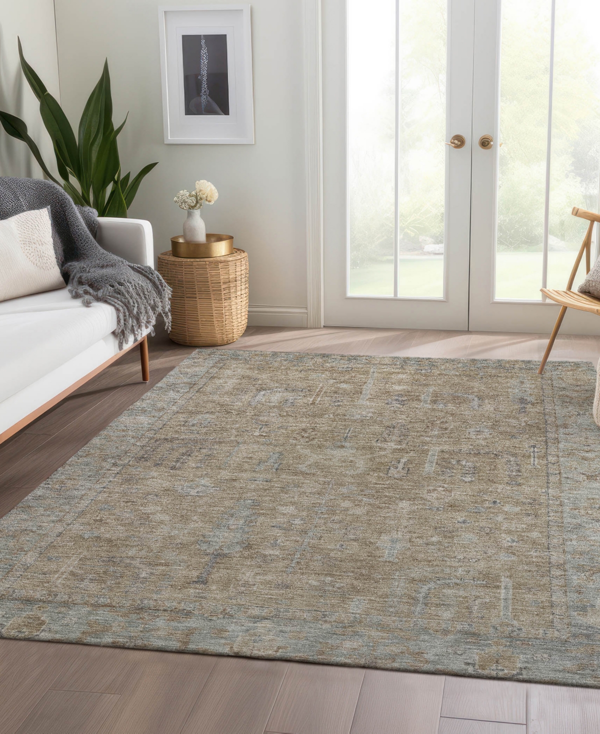 Dalyn Solace Sl11 5'x7'6" Area Rug In Brown