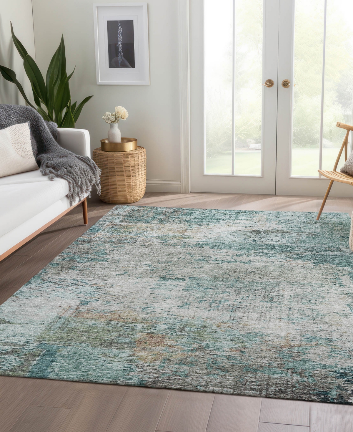 Dalyn Solace Sl5 8'x10' Area Rug In Blue