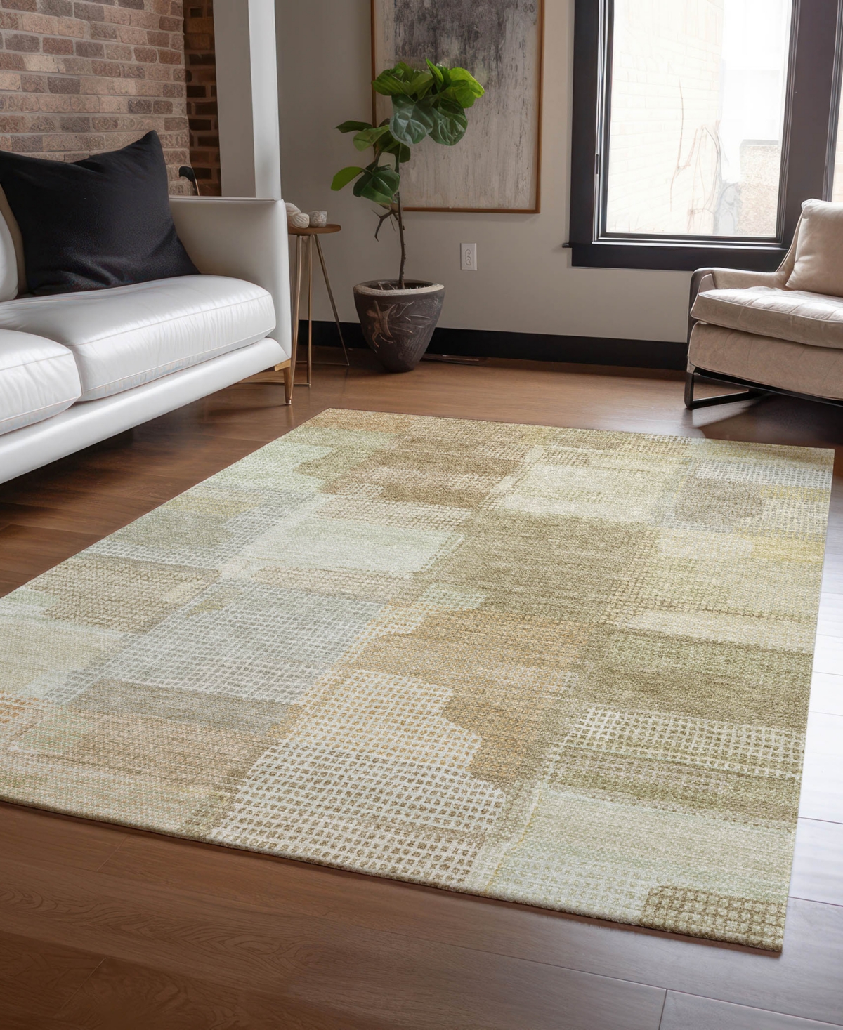 Dalyn Ravenna Rn10 5'x7'6" Area Rug In Brown