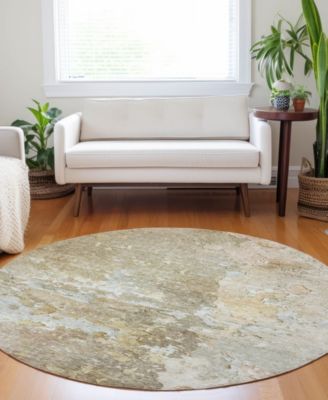 Ravenna Washable RN3 8'x8' Round Area Rug