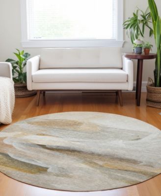 Ravenna Washable RN11 8'x8' Round Area Rug