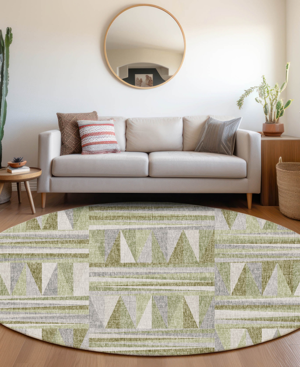 Dalyn Lorenzo Ln2 8'x8' Round Area Rug In Multi
