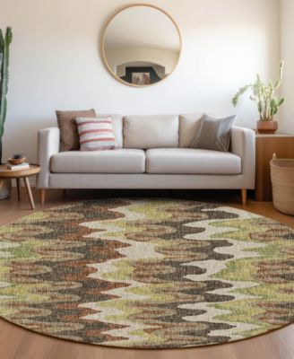Lorenzo Washable LN6 8'x8' Round Area Rug