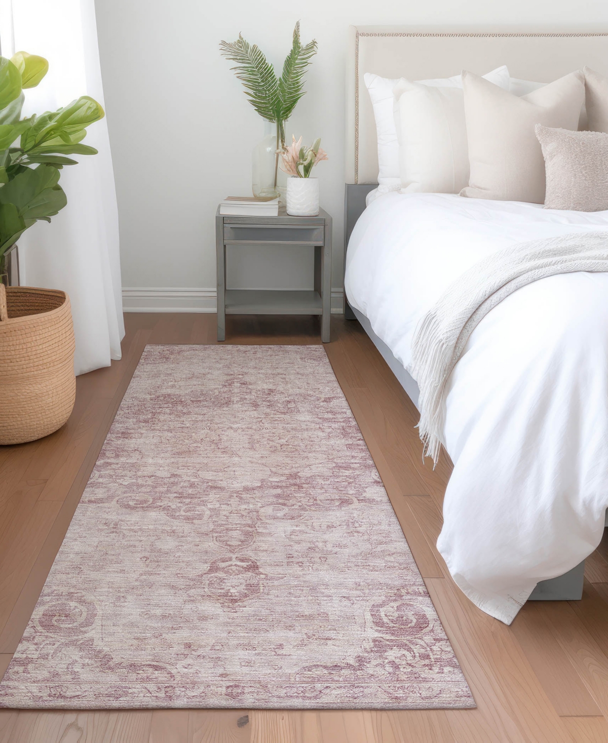 Dalyn Tabrook Tb5 2'3"x7'6" Runner Area Rug In Pink