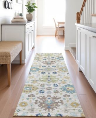 Silk Road Washable SR3 2'3"x7'6" Runner Area Rug