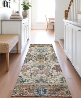 Silk Road Washable SR5 2'3"x7'6" Runner Area Rug