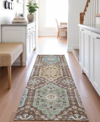 Silk Road Washable SR7 2'3"x7'6" Runner Area Rug