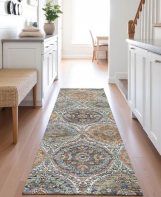 Silk Road Washable SR12 2'3"x7'6" Runner Area Rug