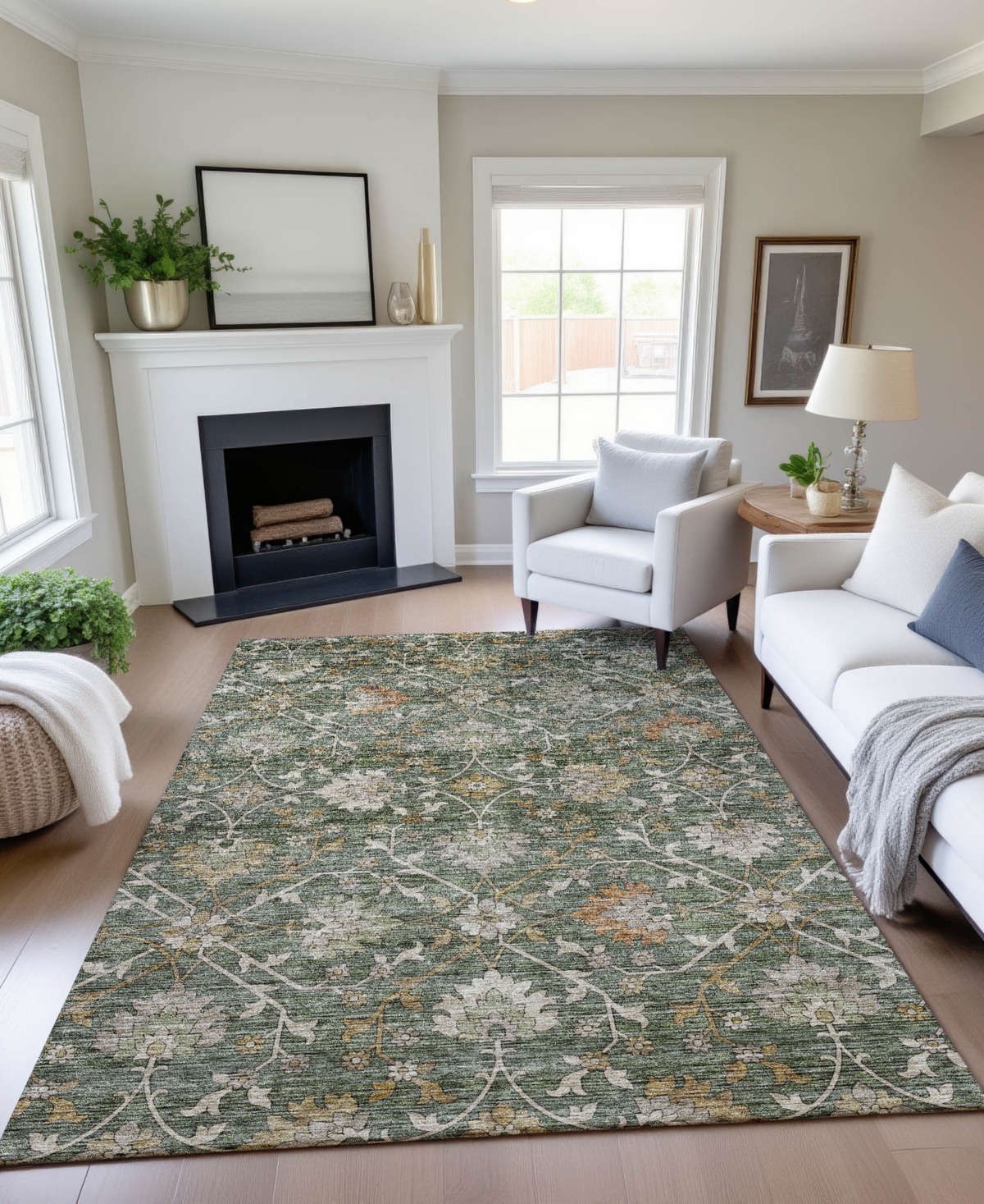 Dalyn Silk Road Sr1 3'x5' Area Rug In Green