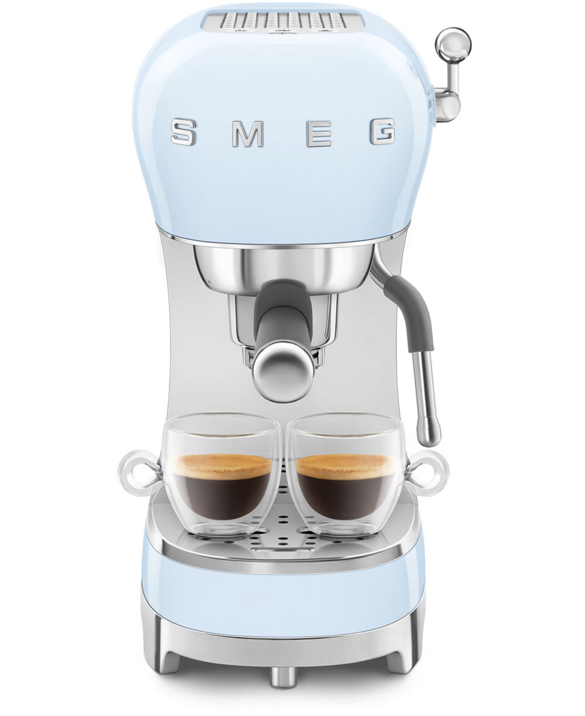 Smeg Manual Espresso Machine In Blue