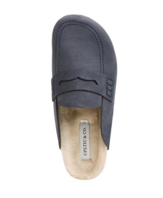 Sheep Lined Penny Loafer Clog