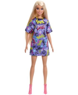 Fashion Doll with Clothes and Accessories Including Party Dresses & Purses