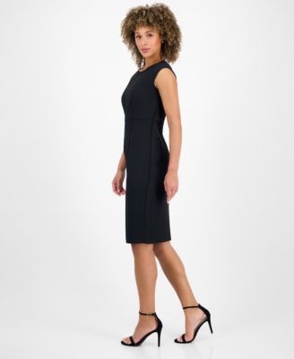 Women's Sleeveless Sheath Dress, Regular & Petite
