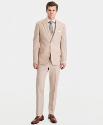 Men's Modern-Fit TH Flex Stretch Chambray Suit Separates