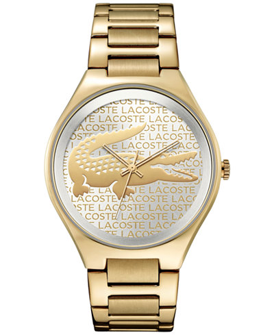 Lacoste Women's Valencia Gold-Tone Ion-Plated Bracelet Watch 38mm 2000930