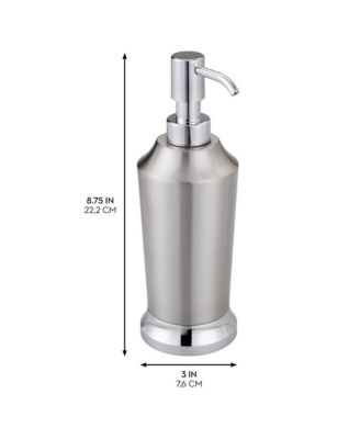 Brushed Stainless Steel Soap Dispenser - Split Finish