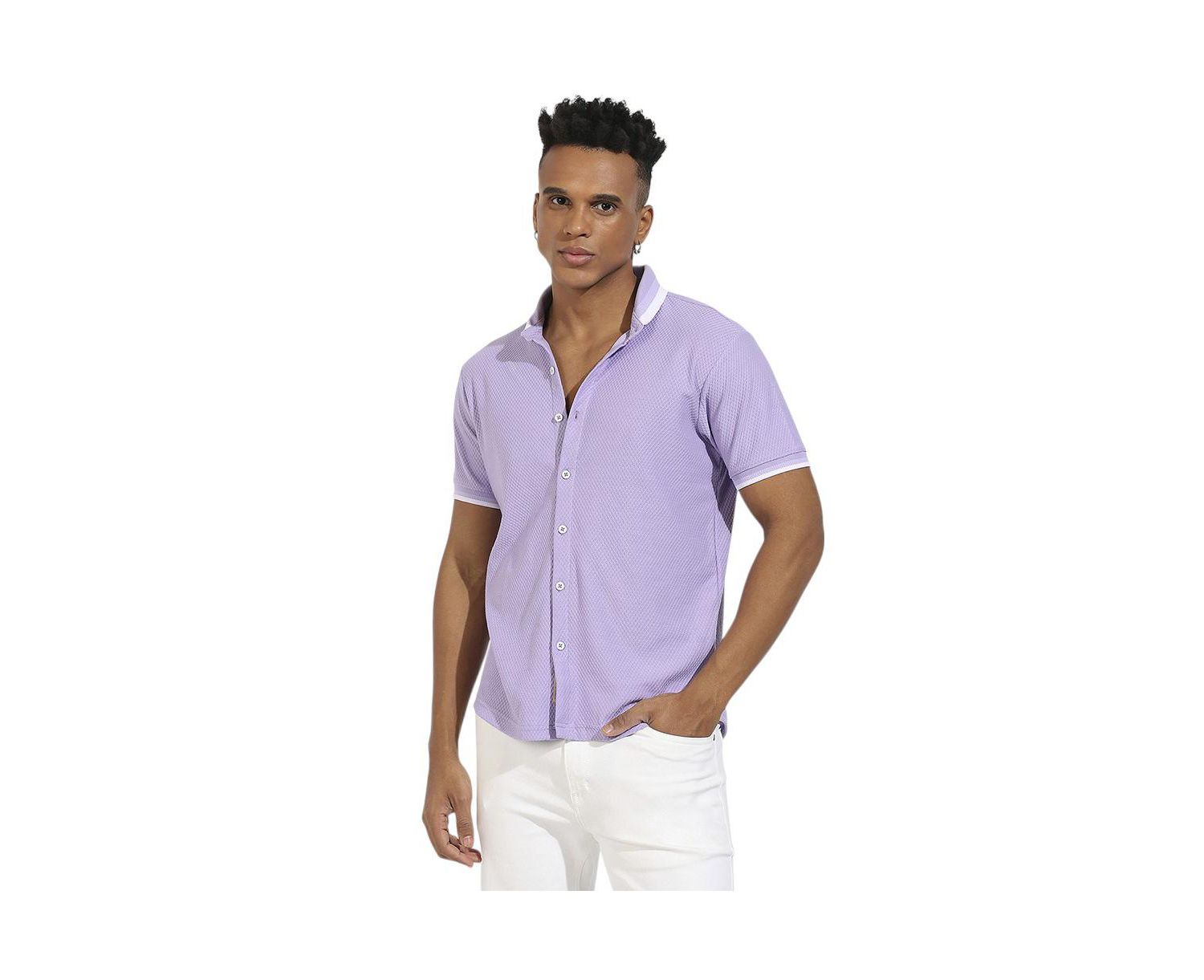 Men's Honeycomb Knit Shirt