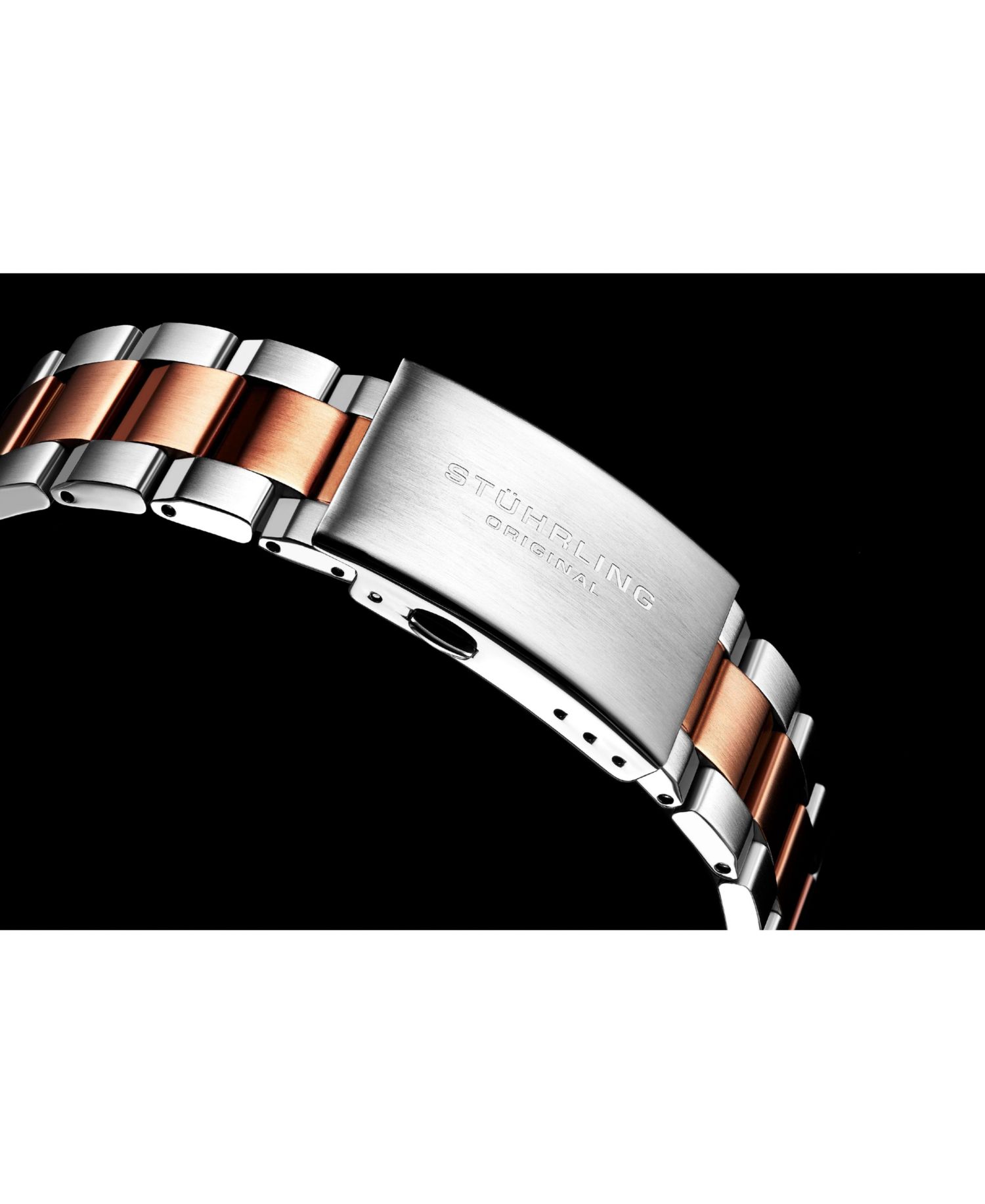 Men s Astral Diver 44mm Swiss Automatic Watch, Blue Dial, Two-Tone Rose Stainless Steel Bracelet, 200M Water Resistant