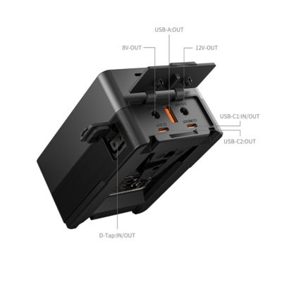 VB99 Pro Mini Rechargeable V-Mount Battery with Foldable Battery Plate
