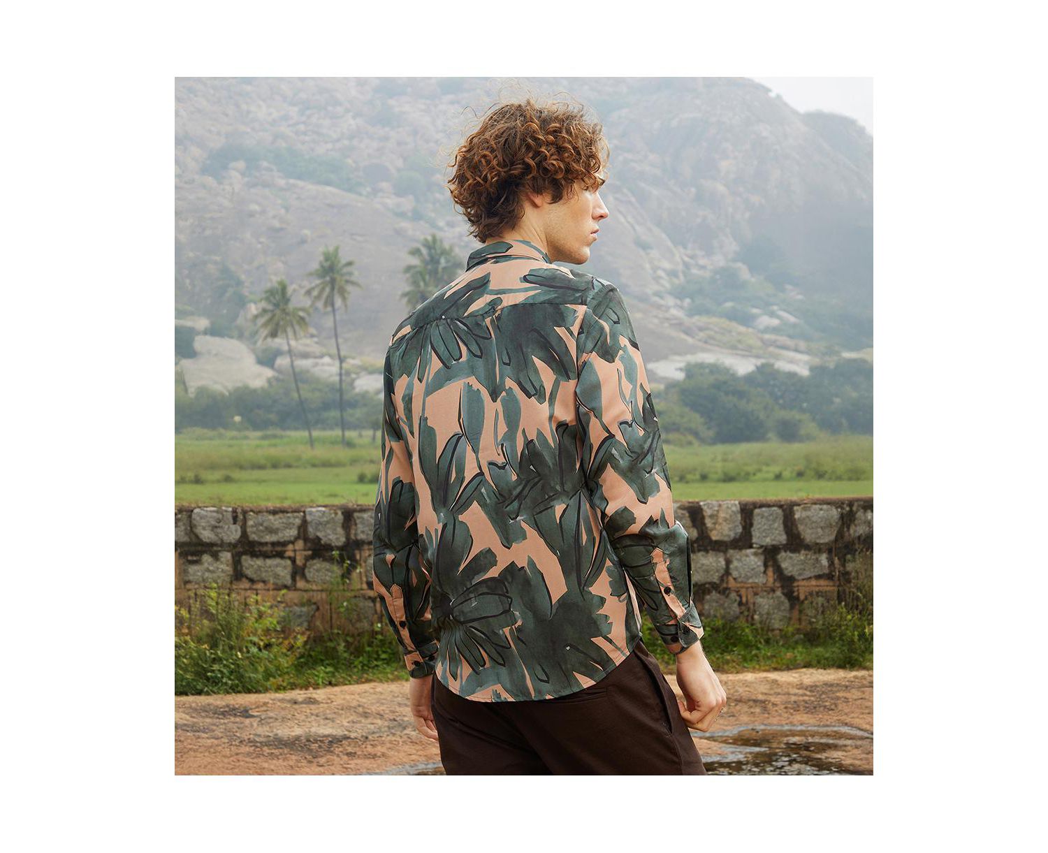 Men's Artistic Botanical Shirt