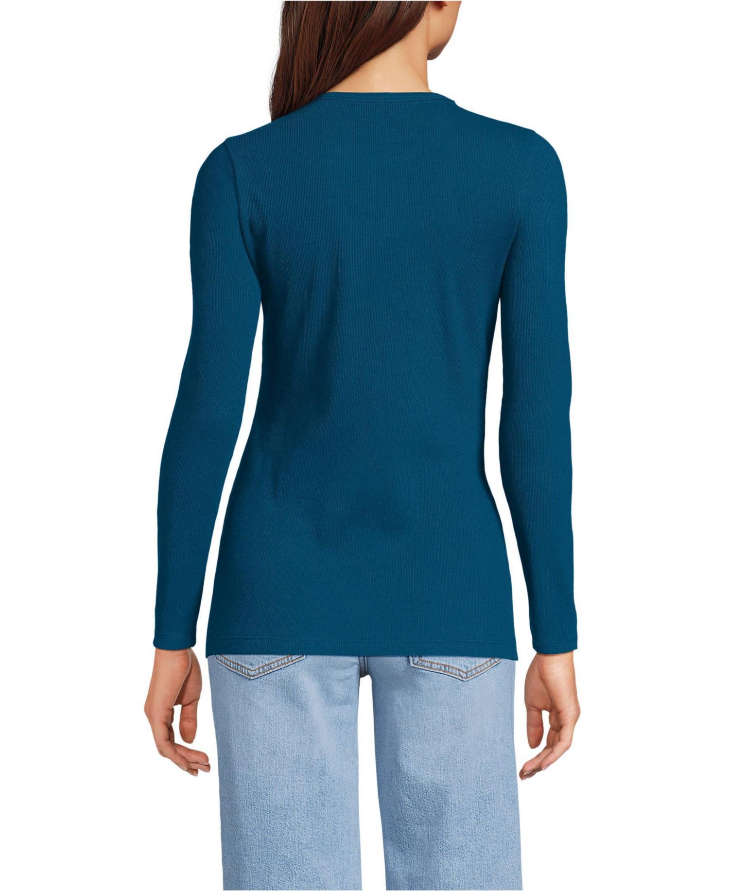 Women's Long Sleeve Micro Rib T-Shirt
