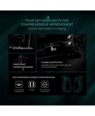 Full Camera Cage Basic Kit for BMCC 6K, Black