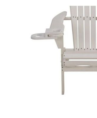 Foldable Adirondack Chair With Cup Holder