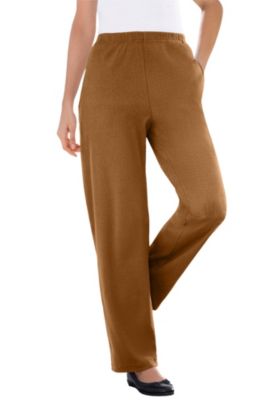Women's Within 7-Day Knit Ribbed Straight-Leg Pull-On Pants