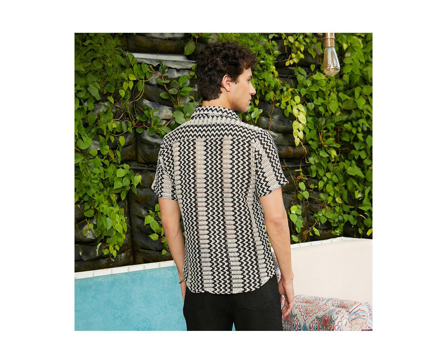 Men's Zigzag-Knit Shirt