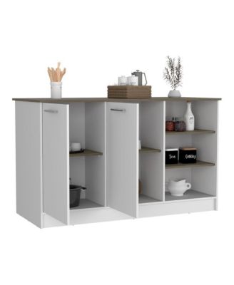 Ginger Finish MDF Kitchen Island