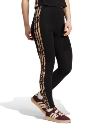 Women's Leopard-Print Cotton-Blend High-Rise Leggings