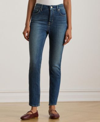 Women's High-Rise Straight Ankle Jeans