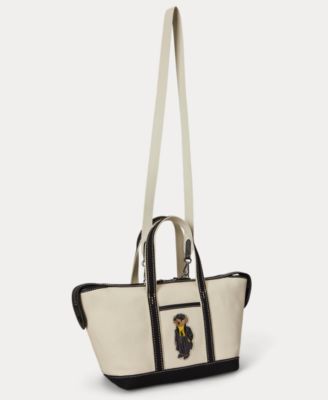 Holiday Bear Canvas Mini Shopper Tote